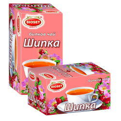 Tea Herbal Rose Hip 20 x 1.5g Bioset 
