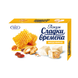 Turkish Delight 'Medovina' with walnut, raisins and honey flavor 130g Sweet Times
