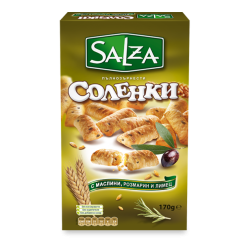 Saltines with einkorn, olives and rosemary 170g Salza