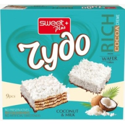 Chudo Wafer Cake Coconut and Milk 145g Sweet Plus