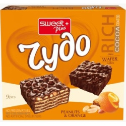 Wafer Cake Chudo Peanut &amp; Orange 165g Sweet Plus