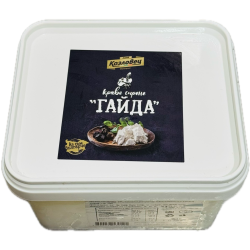White Brined Cheese from Cow's Milk Gayda 1kg Kozlovets PVC